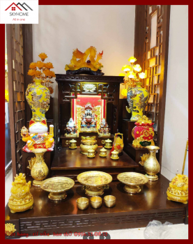 Bậc tam cấp cho bàn thờ Thần Tài